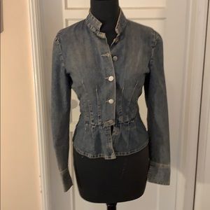 Lux Jean jacket with peplum. Size small/petite
